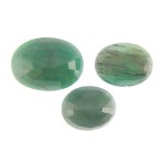 Green Emerald – 15.70 Carats (Ratti-17.35) Panna ~ 3 Pcs Seller Pack